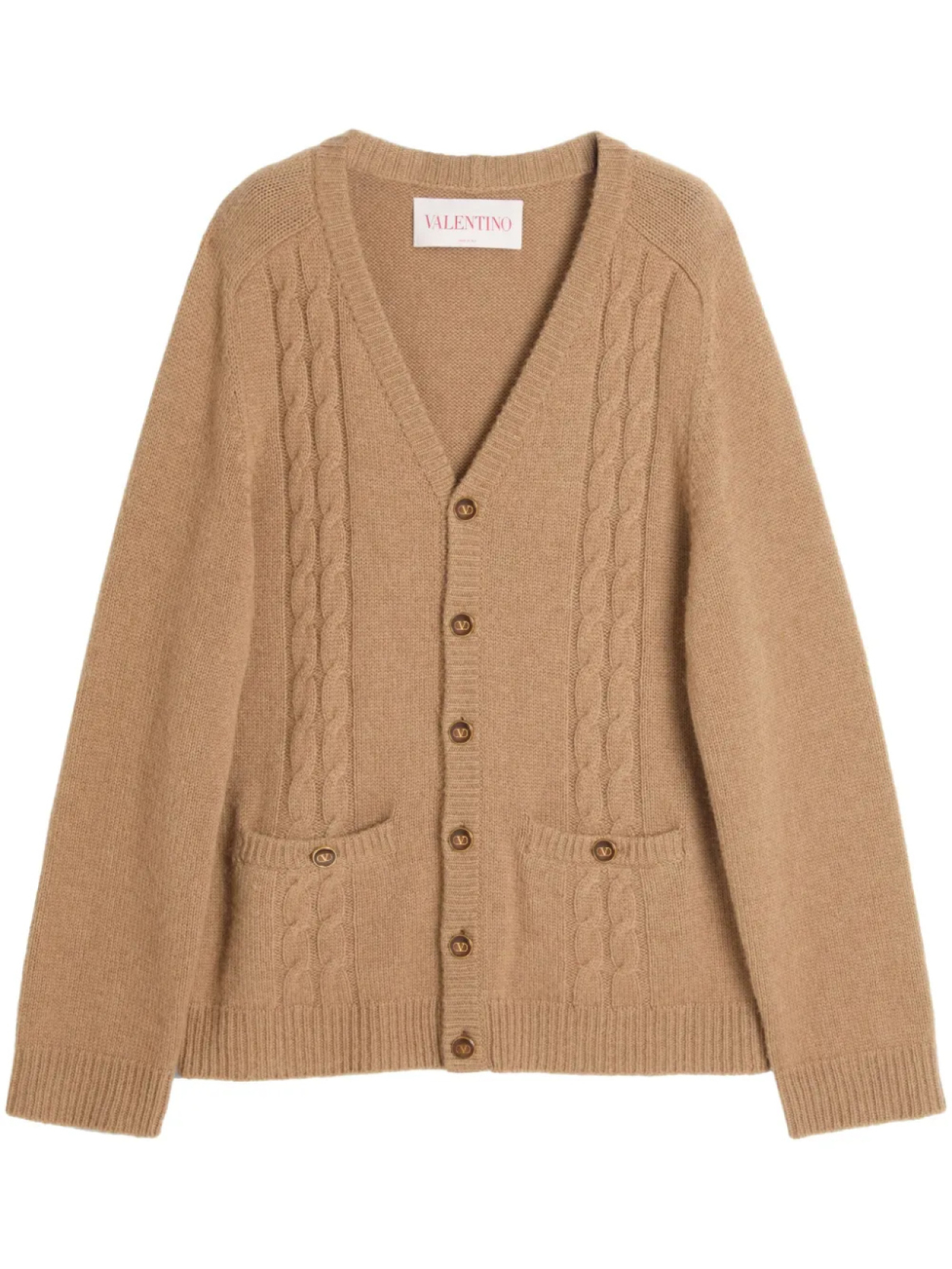 Valentino Garavani кардиган с V-образным вырезом, нейтральный
Valentino Garavani кардиган с V-образным вырезом, нейтральный
