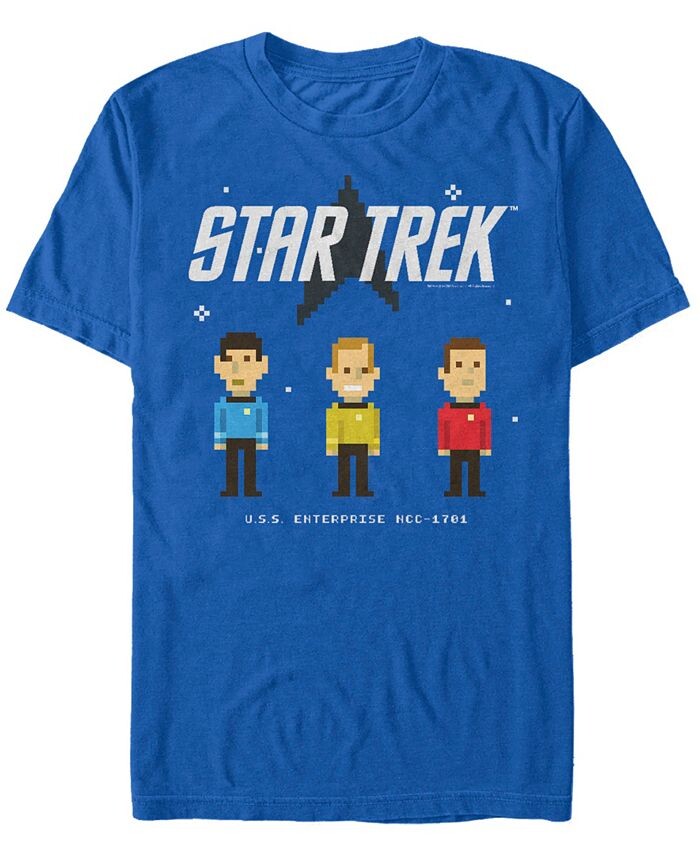 Мужская футболка с короткими рукавами Star Trek The Original Series Pixelated Crew Fifth Sun, синий
Мужская футболка с короткими рукавами Star Trek The Original Series Pixelated Crew Fifth Sun, синий