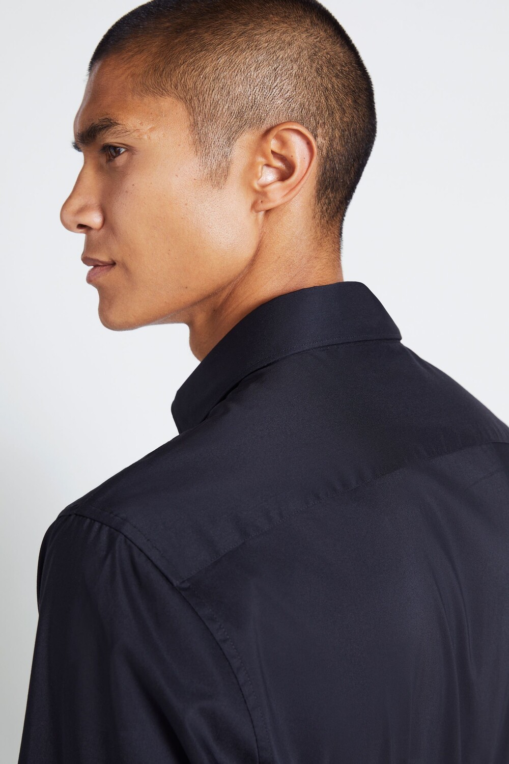 Черная рубашка облегающего кроя и эластичная MOSS, черный
Черная рубашка облегающего кроя и эластичная MOSS, черный