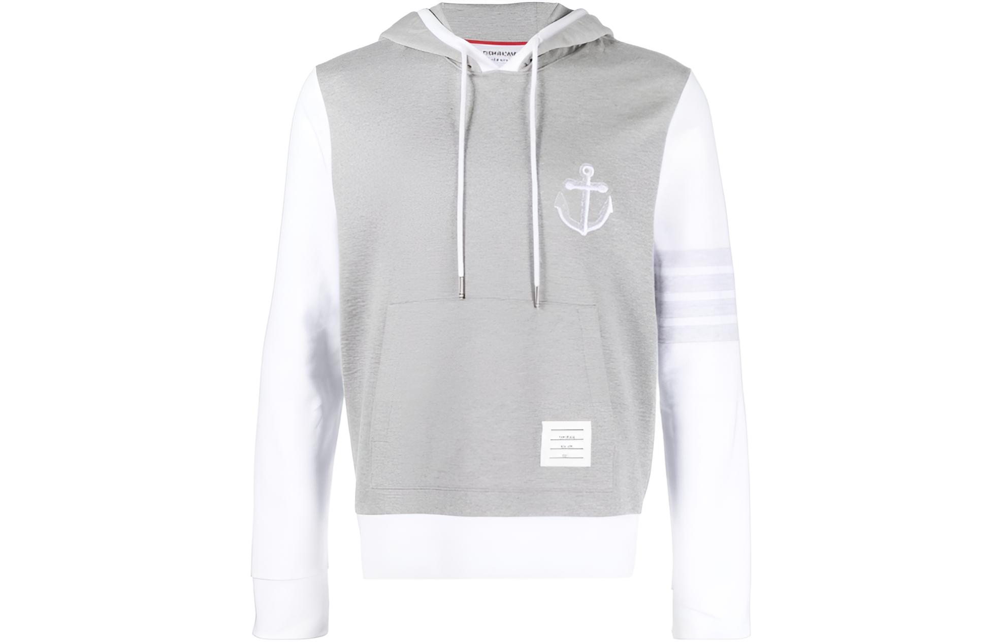 Худи с вышивкой Anchor на шнурке THOM BROWNE, серо-белый
Худи с вышивкой Anchor на шнурке THOM BROWNE, серо-белый