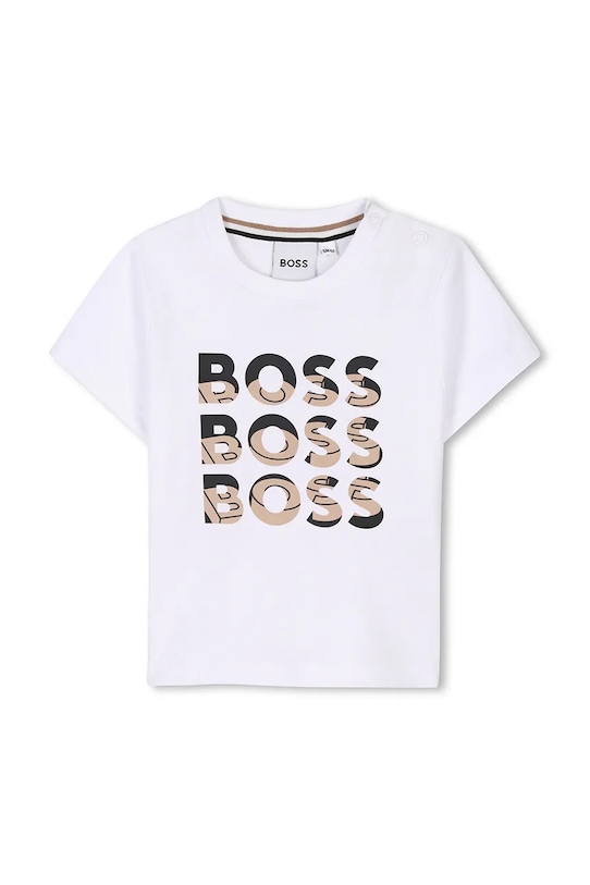 Хлопковая футболка для малышей Boss, белый
Хлопковая футболка для малышей Boss, белый