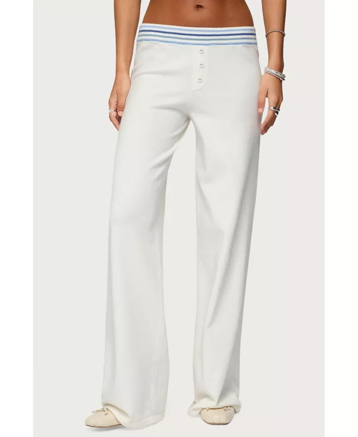 Женские трикотажные брюки Miya в полоску Edikted, белый
Женские трикотажные брюки Miya в полоску Edikted, белый