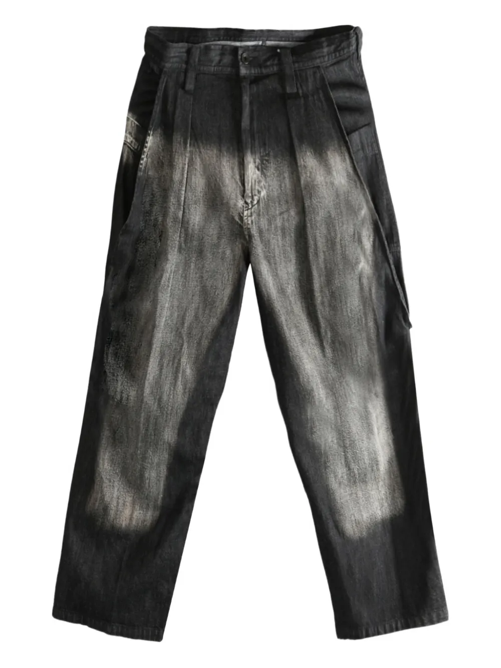 Брюки с эффектом потертости Y's, черный
Брюки с эффектом потертости Y's, черный