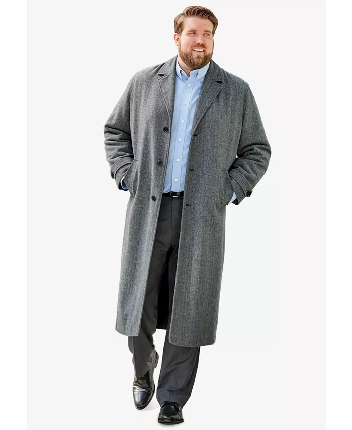 Длинное пальто из шерстяной смеси Big & Tall KingSize, черный
Длинное пальто из шерстяной смеси Big & Tall KingSize, черный