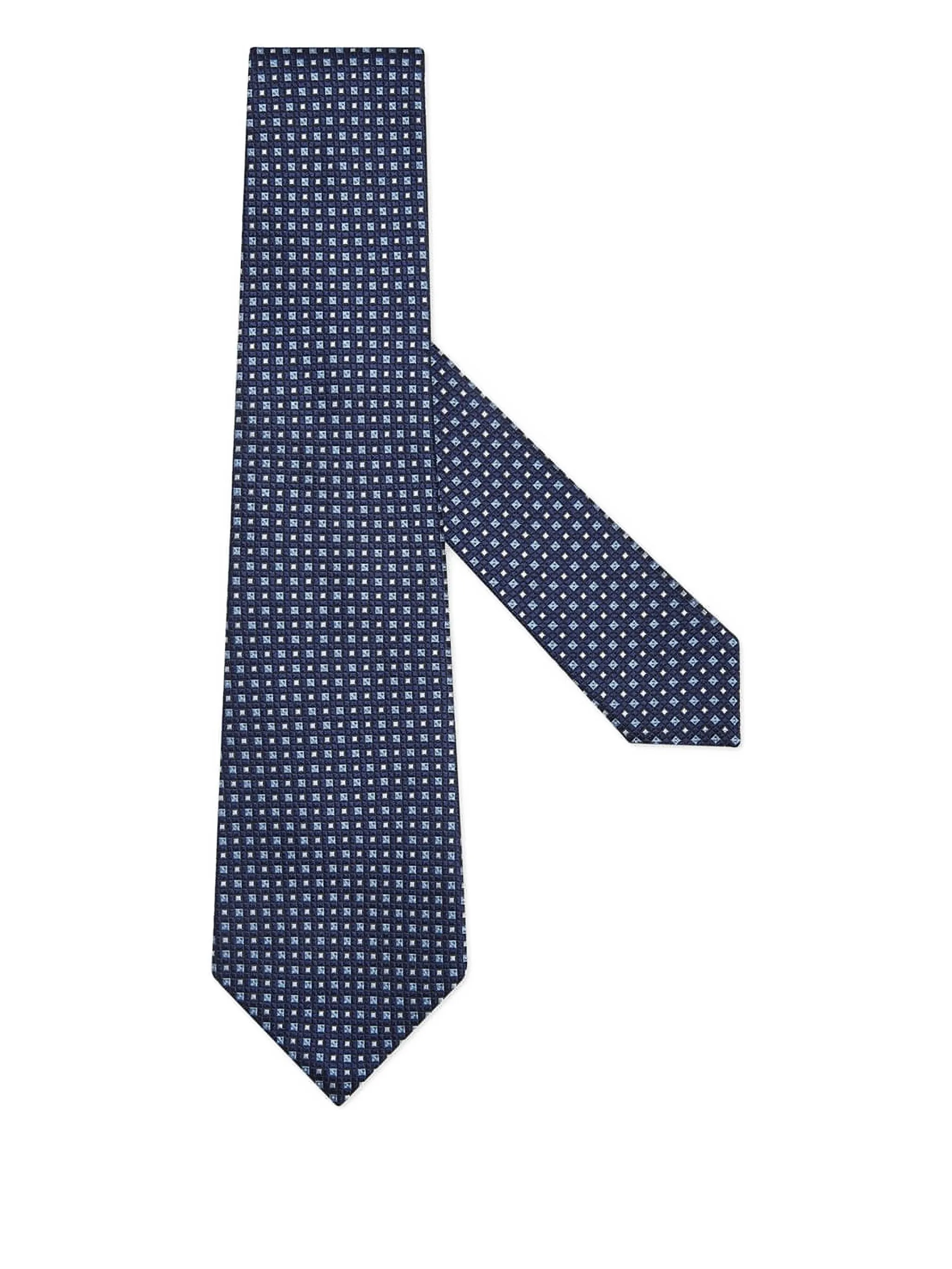 Шелковый галстук с геометричным узором Zegna, синий
Шелковый галстук с геометричным узором Zegna, синий
