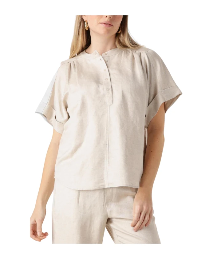 Блузка из льна песочного цвета Minus, бежевый
Блузка из льна песочного цвета Minus, бежевый