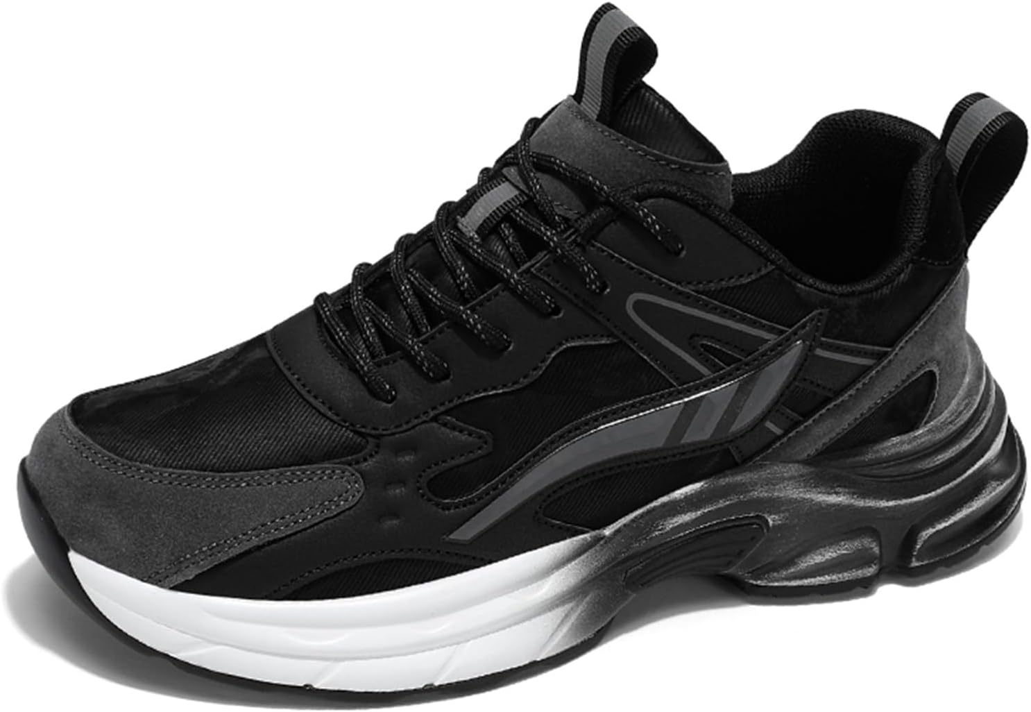 Мужские спортивные кроссовки повседневного стиля с толстой подошвой, подходящие для тенниса, прогулок и бега Generic, белый/черный
Мужские спортивные кроссовки повседневного стиля с толстой подошвой, подходящие для тенниса, прогулок и бега Generic, белый/черный