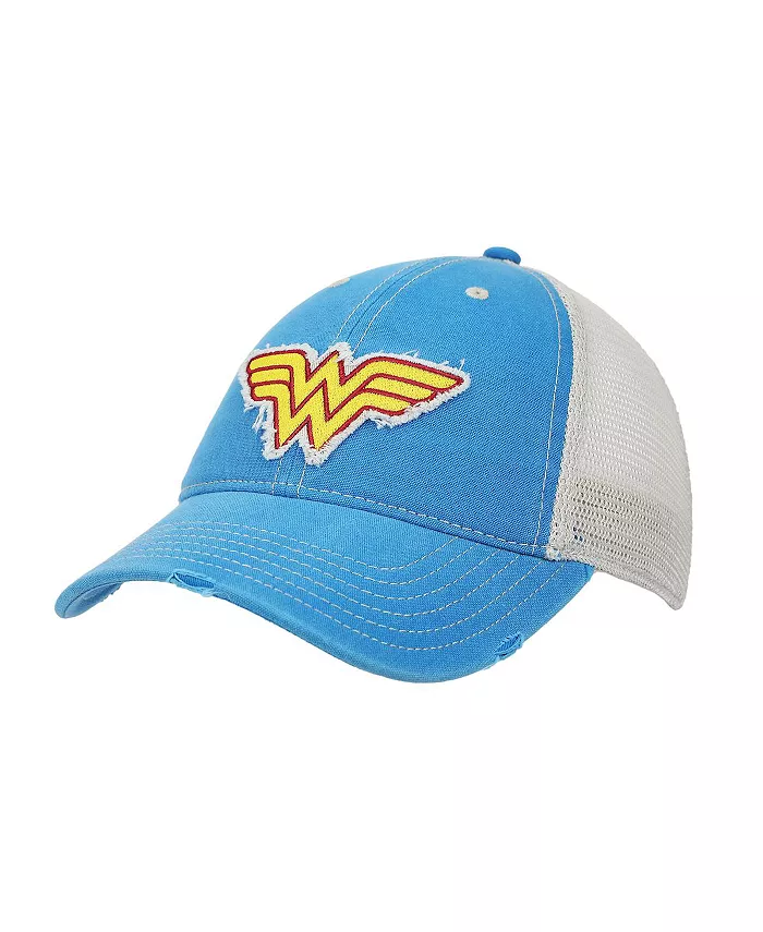Бейсболка женская синяя потертая с логотипом Wonder Woman, неструктурированная, из разрезанной ткани DC Comics, синий
Бейсболка женская синяя потертая с логотипом Wonder Woman, неструктурированная, из разрезанной ткани DC Comics, синий