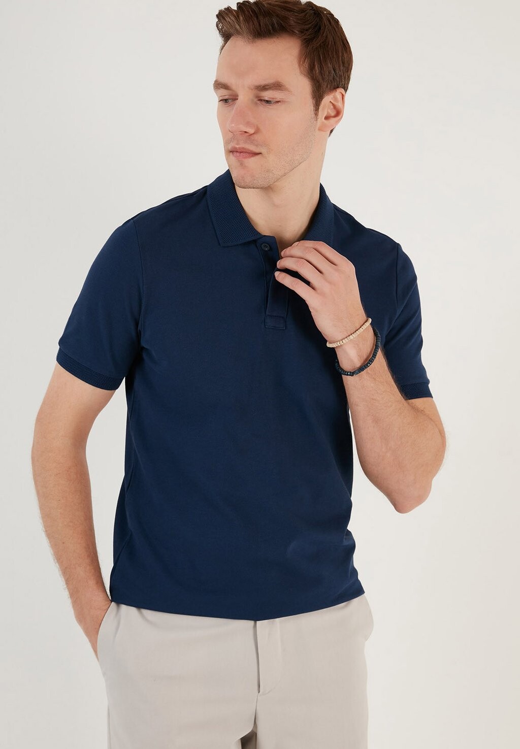 Рубашка поло REGULAR Buratti, цвет Mottled Light Blue 
Рубашка поло REGULAR Buratti, цвет Mottled Light Blue