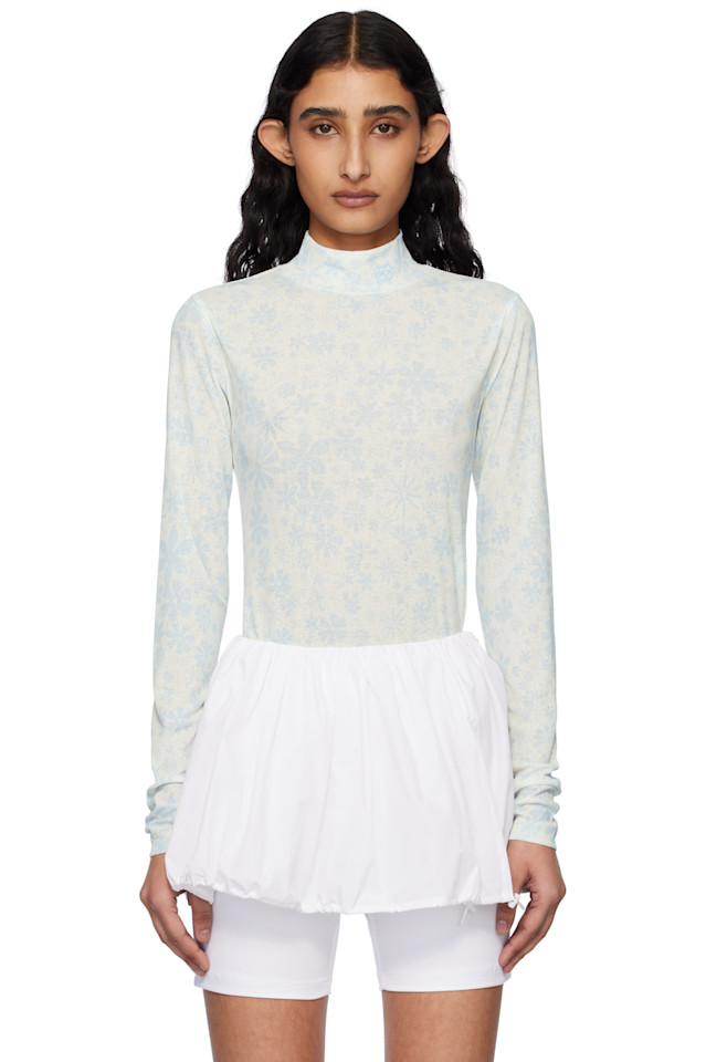 Цветочный джемпер с воротником-стойкой Kijun, синий
Цветочный джемпер с воротником-стойкой Kijun, синий