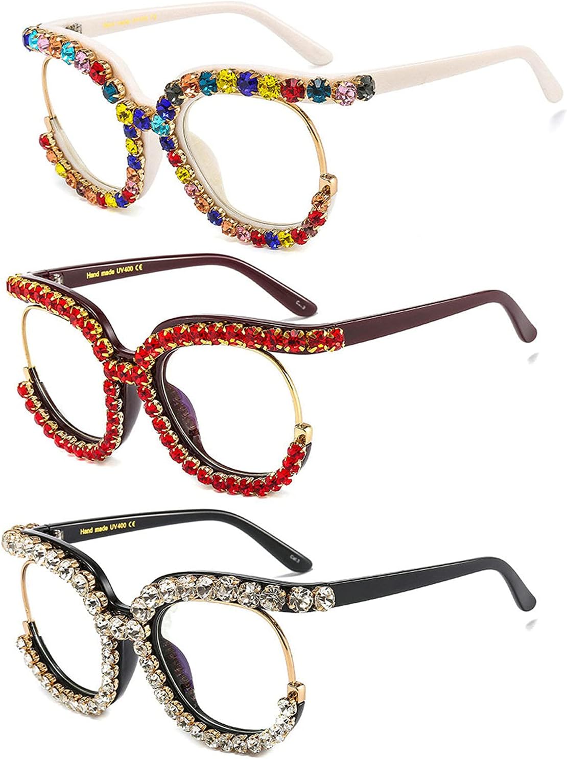 Солнцезащитные очки Willochra с круглыми блестящими стразами для женщин, бриллиантовые, конфетные цвета, женские хрустальные солнцезащитные очки, блестящие очки-маска, 3pack-black&rainbow&red
Солнцезащитные очки Willochra с круглыми блестящими стразами для женщин, бриллиантовые, конфетные цвета, женские хрустальные солнцезащитные очки, блестящие очки-маска, 3pack-black&rainbow&red