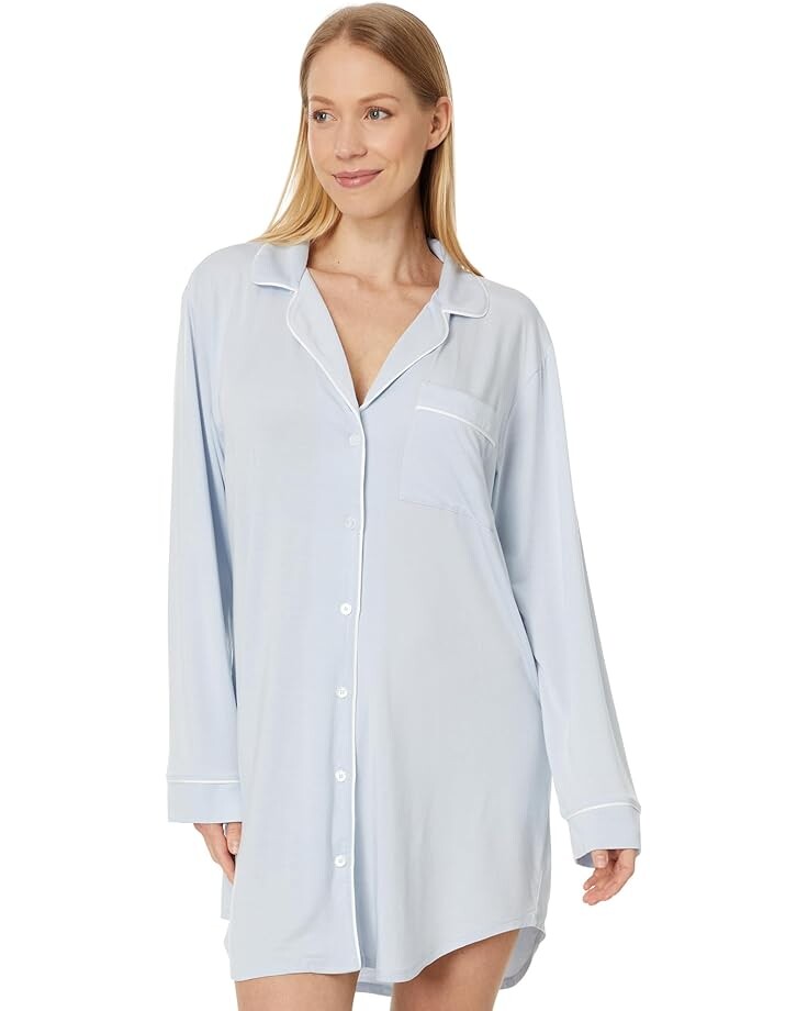 Ночная рубашка Eberjey Gisele Nightshirt, цвет Ice Blue/Ivory
Ночная рубашка Eberjey Gisele Nightshirt, цвет Ice Blue/Ivory
