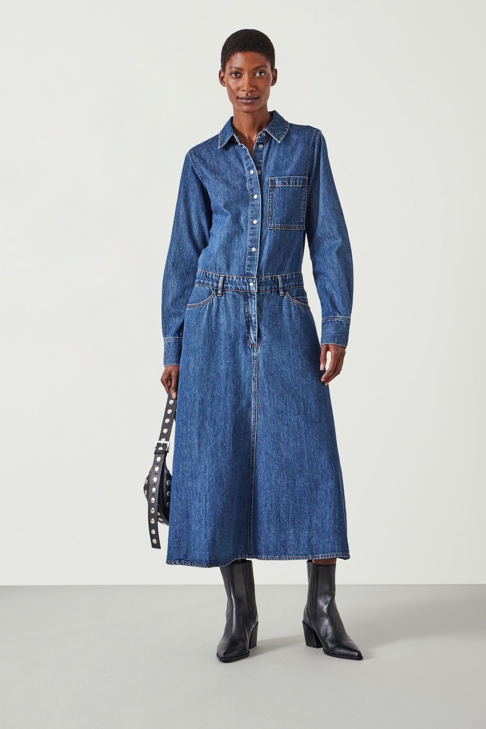 Джинсовое платье макси Bella Hush, синий
Джинсовое платье макси Bella Hush, синий