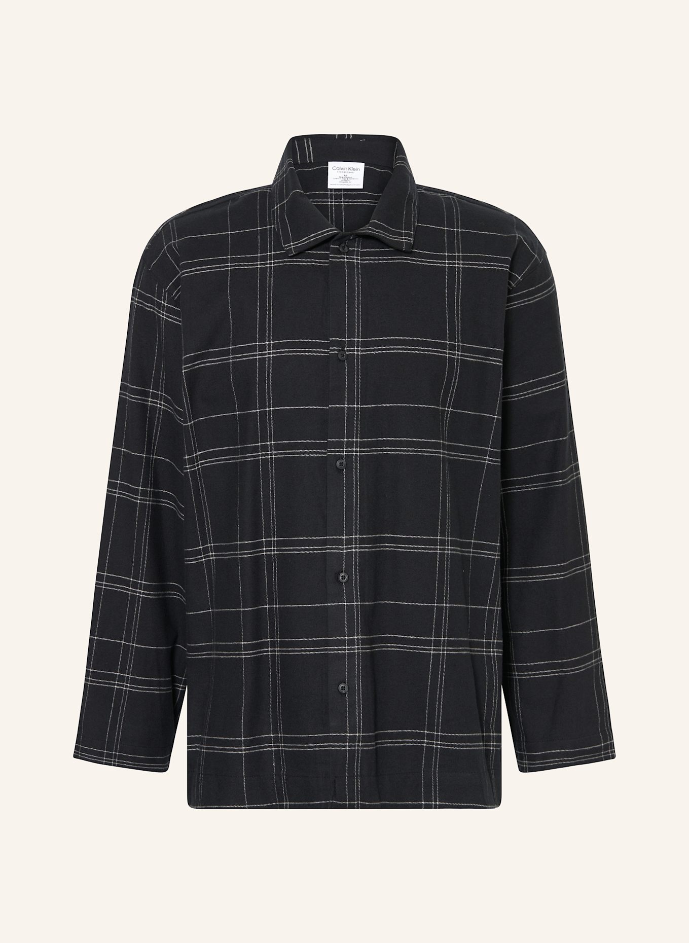 Фланелевая рубашка для сна Calvin Klein, черный
Фланелевая рубашка для сна Calvin Klein, черный