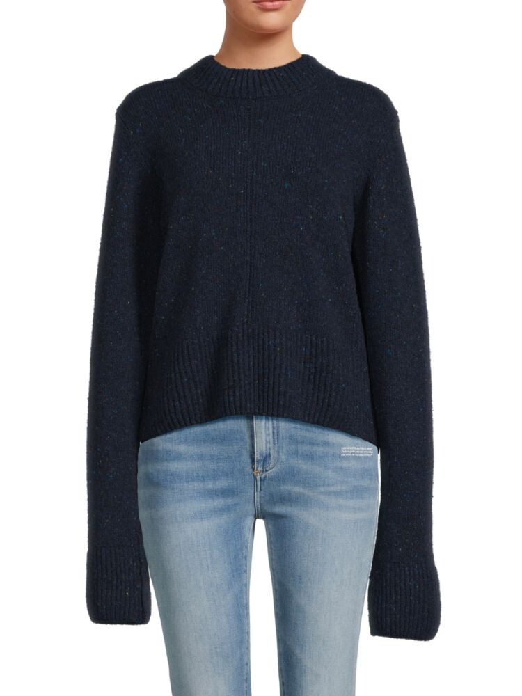 Свитер из смесовой шерсти в крапинку с широкими манжетами Saks Fifth Avenue, темно-синий
Свитер из смесовой шерсти в крапинку с широкими манжетами Saks Fifth Avenue, темно-синий