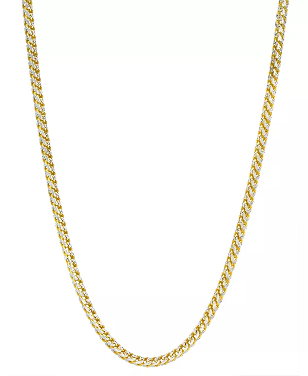 24-Дюймовое двухцветное ожерелье-цепочка Франко из 14-каратного золота и стерлингового серебра (также из стерлингового серебра) Italian Gold, two-tone
24-Дюймовое двухцветное ожерелье-цепочка Франко из 14-каратного золота и стерлингового серебра (также из стерлингового серебра) Italian Gold, two-tone