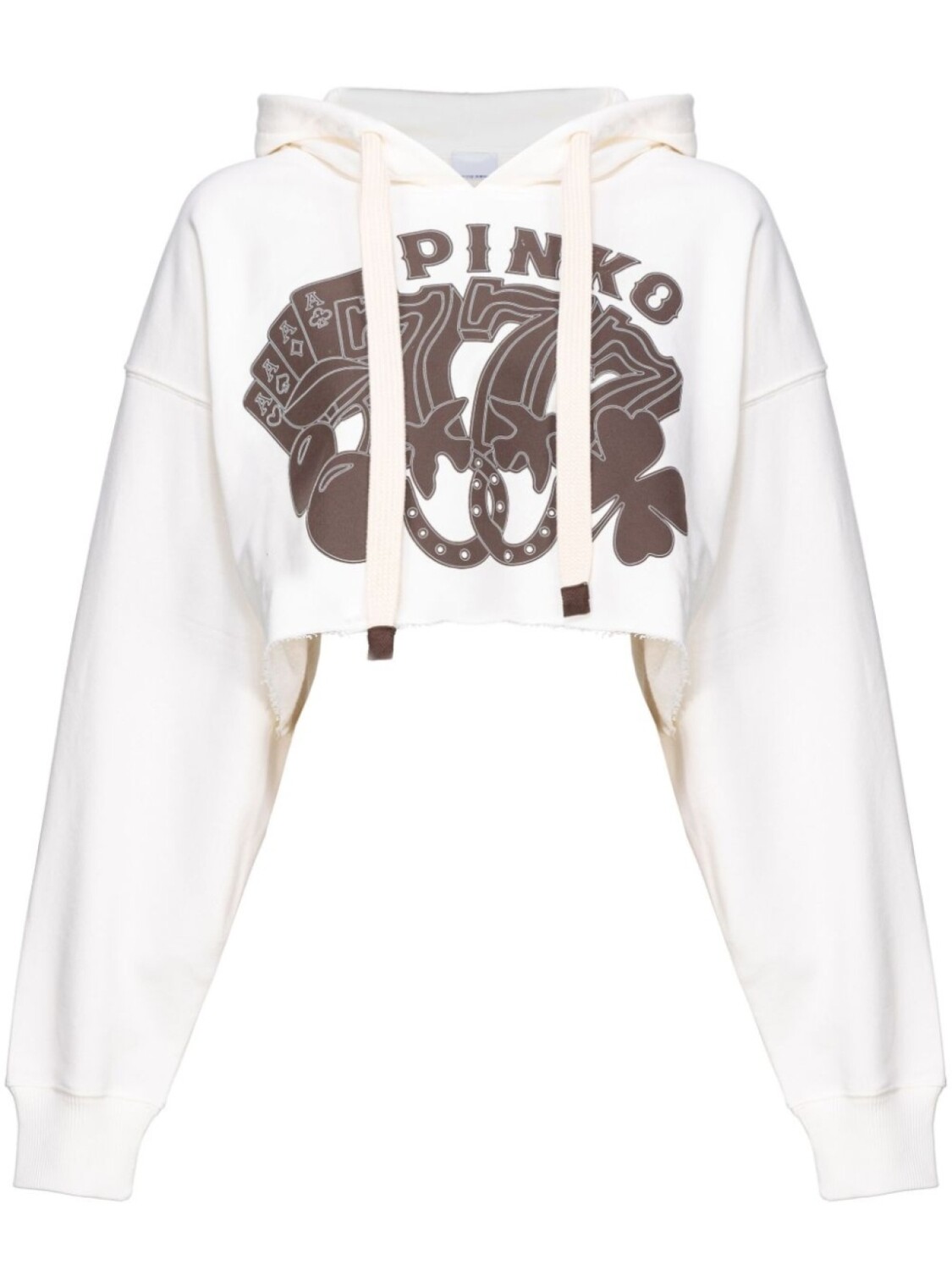 PINKO укороченное худи Y2K Cards, белый
PINKO укороченное худи Y2K Cards, белый