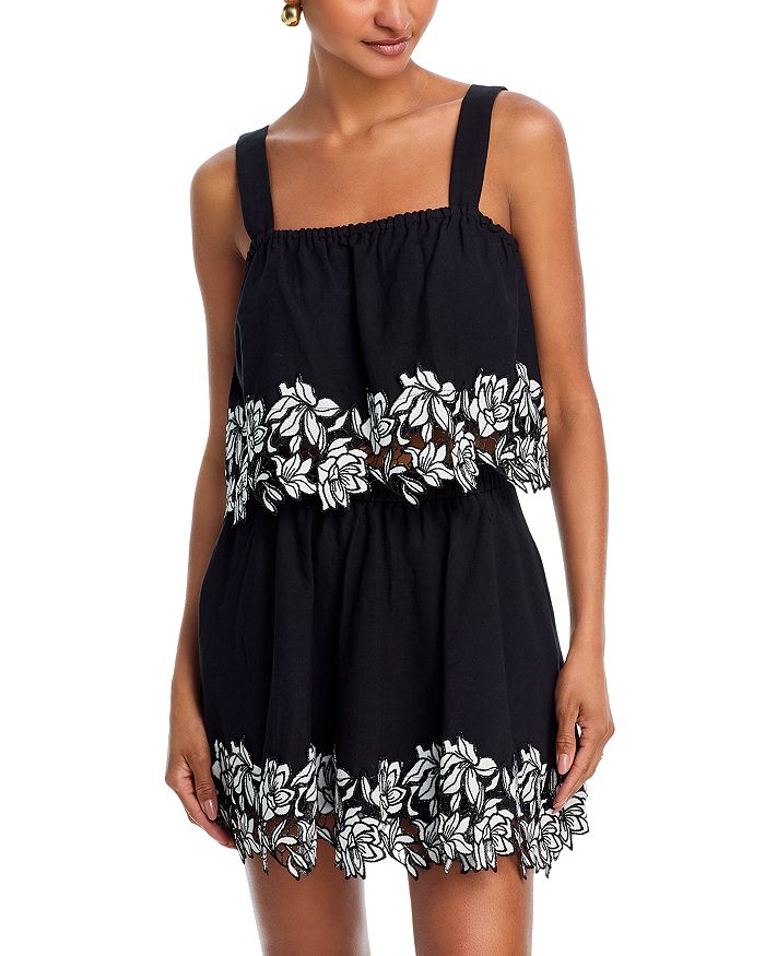 Хлопковая льняная безрукавка с кружевной отделкой - эксклюзив AQUA, черный
Хлопковая льняная безрукавка с кружевной отделкой - эксклюзив AQUA, черный