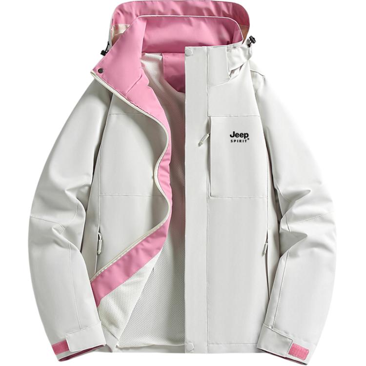 Куртки и пальто Unisex JEEP SPIRIT, Теплый белый/Сиреневый 
Куртки и пальто Unisex JEEP SPIRIT, Теплый белый/Сиреневый