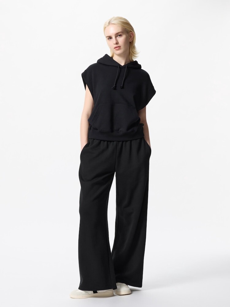 Спортивные широкие брюки/длинные Uniqlo, черный
Спортивные широкие брюки/длинные Uniqlo, черный