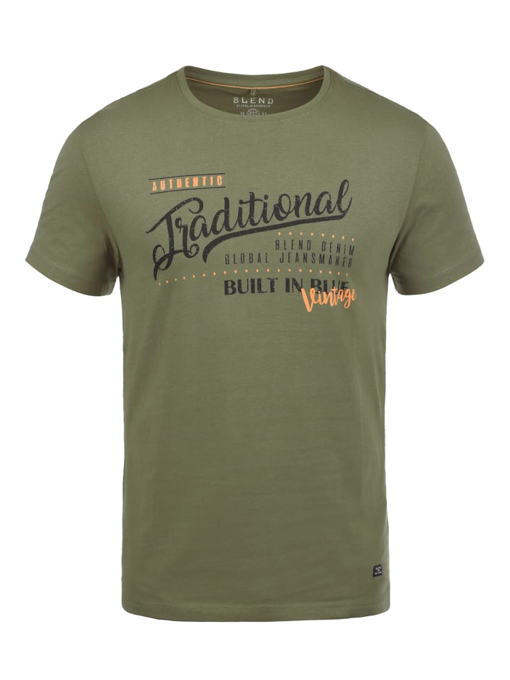 BLEND Футболка с круглым вырезом BHDoppler зеленого цвета
BLEND Футболка с круглым вырезом BHDoppler зеленого цвета