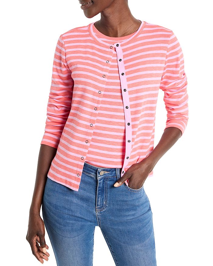 Полосатый кардиган с застежкой спереди NZT BY NIC+ZOE, розовый
Полосатый кардиган с застежкой спереди NZT BY NIC+ZOE, розовый