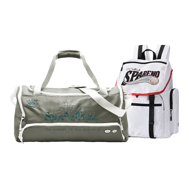 Spare No Pains Полиэстеровая баскетбольная сумка через плечо спортивная сумка большая унисекс белая, One Size 2
Spare No Pains Полиэстеровая баскетбольная сумка через плечо спортивная сумка большая унисекс белая, One Size 2