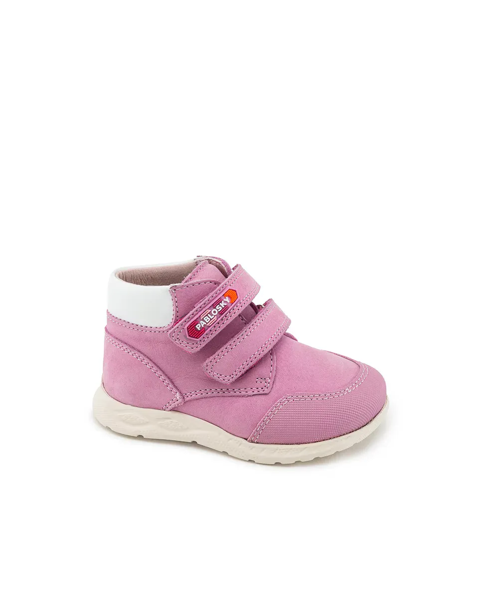 Кожаные сапоги для девочек с двойной застежкой Pablosky, цвет Rosa
Кожаные сапоги для девочек с двойной застежкой Pablosky, цвет Rosa