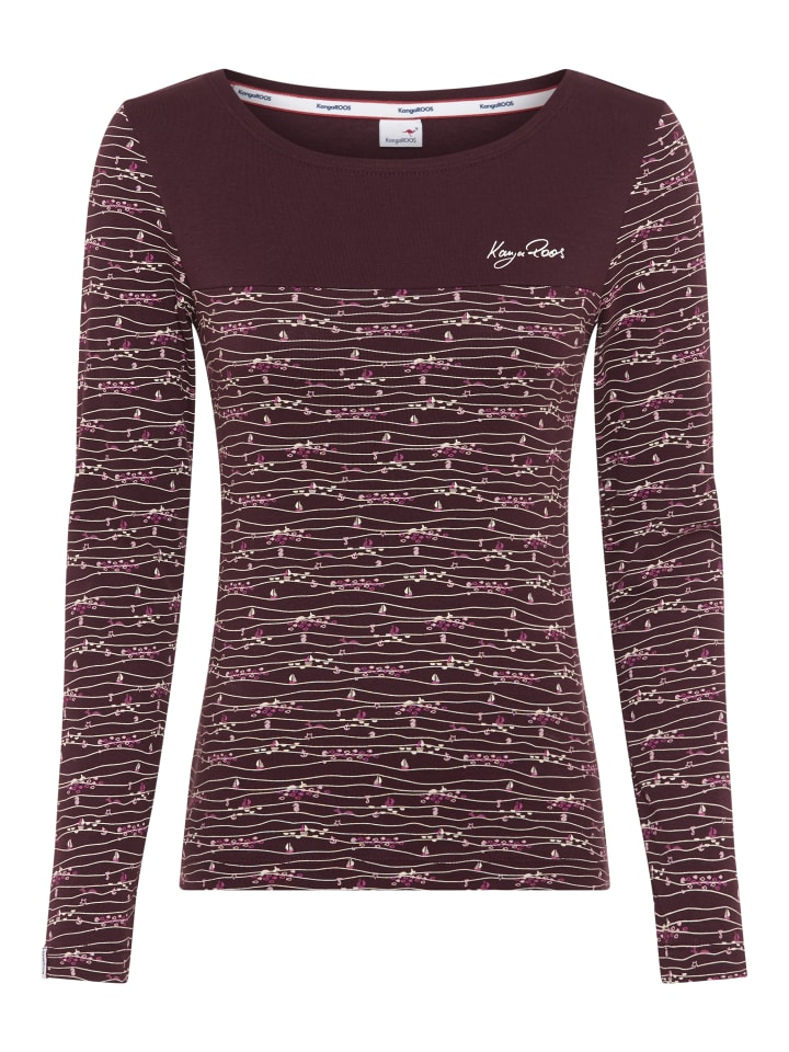 Рубашка с длинным рукавом Kangaroos, бордовый
Рубашка с длинным рукавом Kangaroos, бордовый