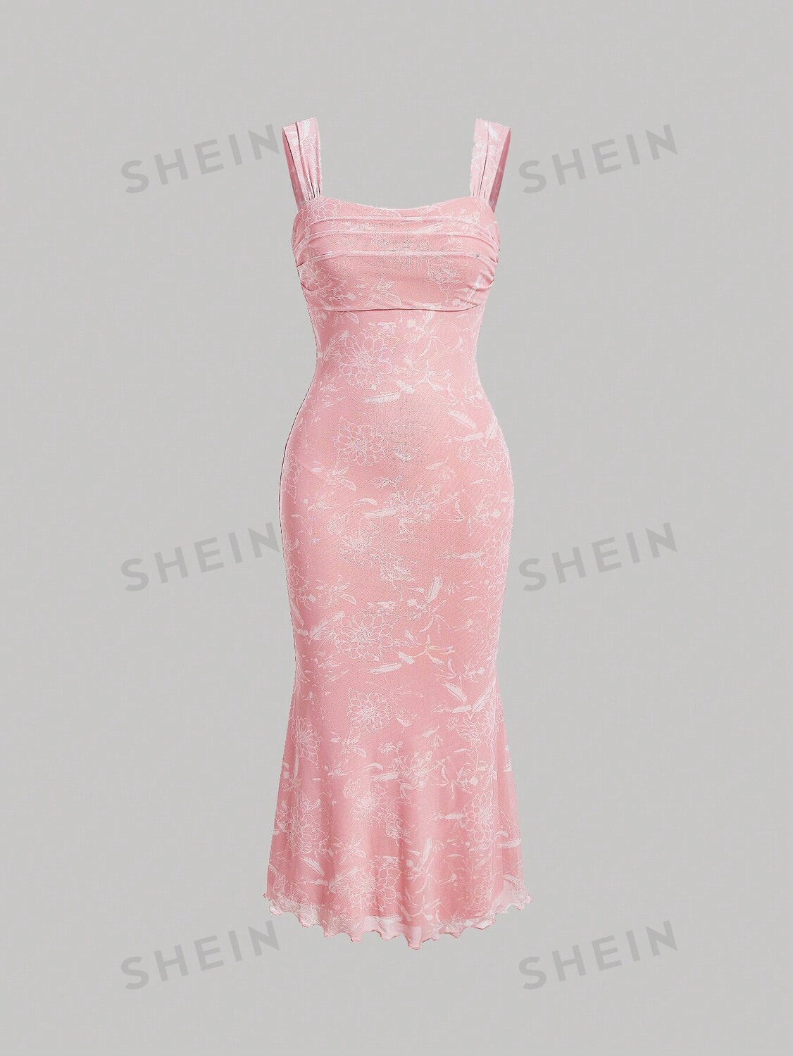 Платье трапециевидной формы Shein Mod с цветочным принтом и высоким низом на талии, розовый
Платье трапециевидной формы Shein Mod с цветочным принтом и высоким низом на талии, розовый