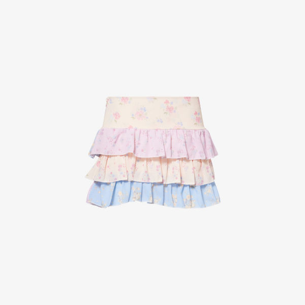 Юбка Gracejacob Cici с рюшами, розовый / синий
Юбка Gracejacob Cici с рюшами, розовый / синий