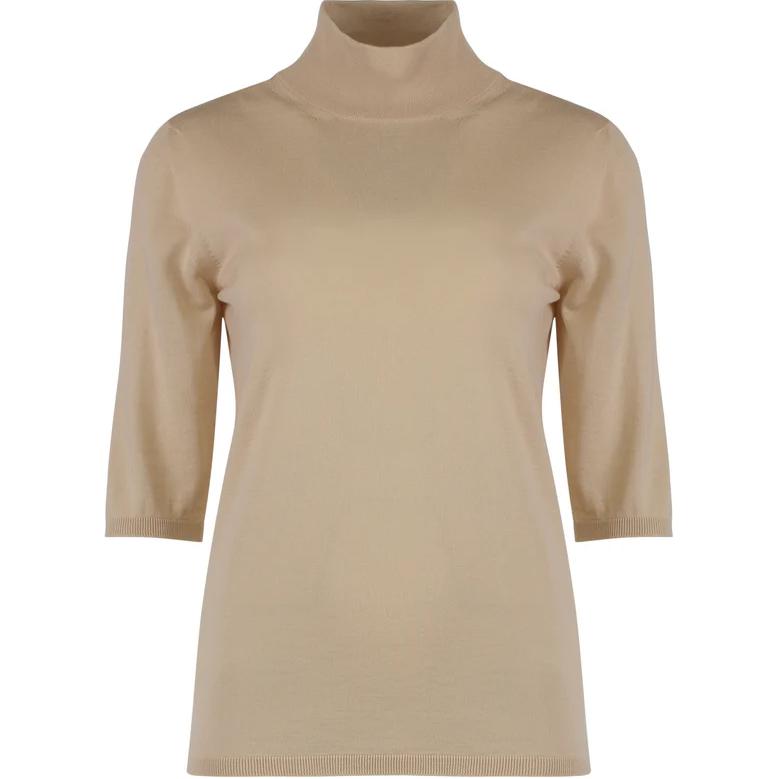 Джемпер Max Mara с высоким воротником и короткими рукавами MaxMara, бежевый
Джемпер Max Mara с высоким воротником и короткими рукавами MaxMara, бежевый