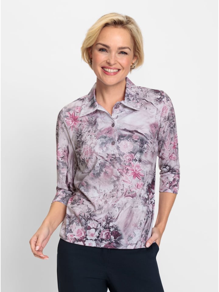 Рубашка-поло с принтом розового и серого цветов WITT WEIDEN
Рубашка-поло с принтом розового и серого цветов WITT WEIDEN