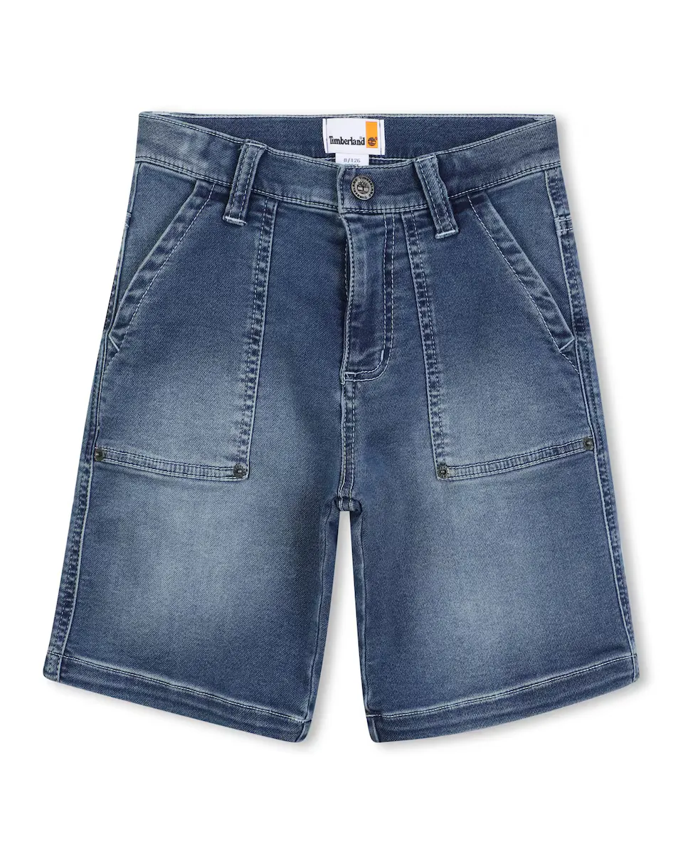 Детские джинсовые шорты с молнией и пуговицей Timberland, синий
Детские джинсовые шорты с молнией и пуговицей Timberland, синий