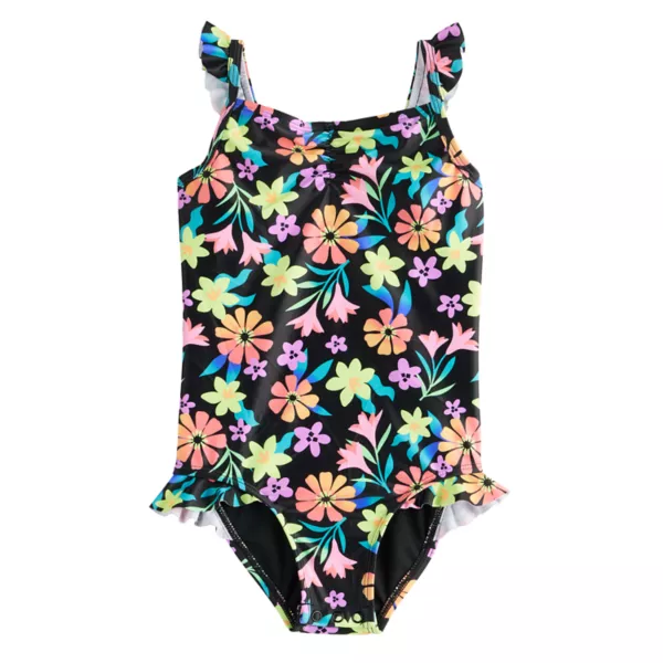 Слитный купальник с оборками для малышей и девочек Jumping Beans, цвет black summer floral
Слитный купальник с оборками для малышей и девочек Jumping Beans, цвет black summer floral