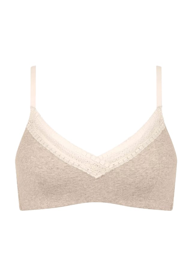 Бюстгальтер Go ribed wireless с кружевными деталями Sloggi, серый
Бюстгальтер Go ribed wireless с кружевными деталями Sloggi, серый