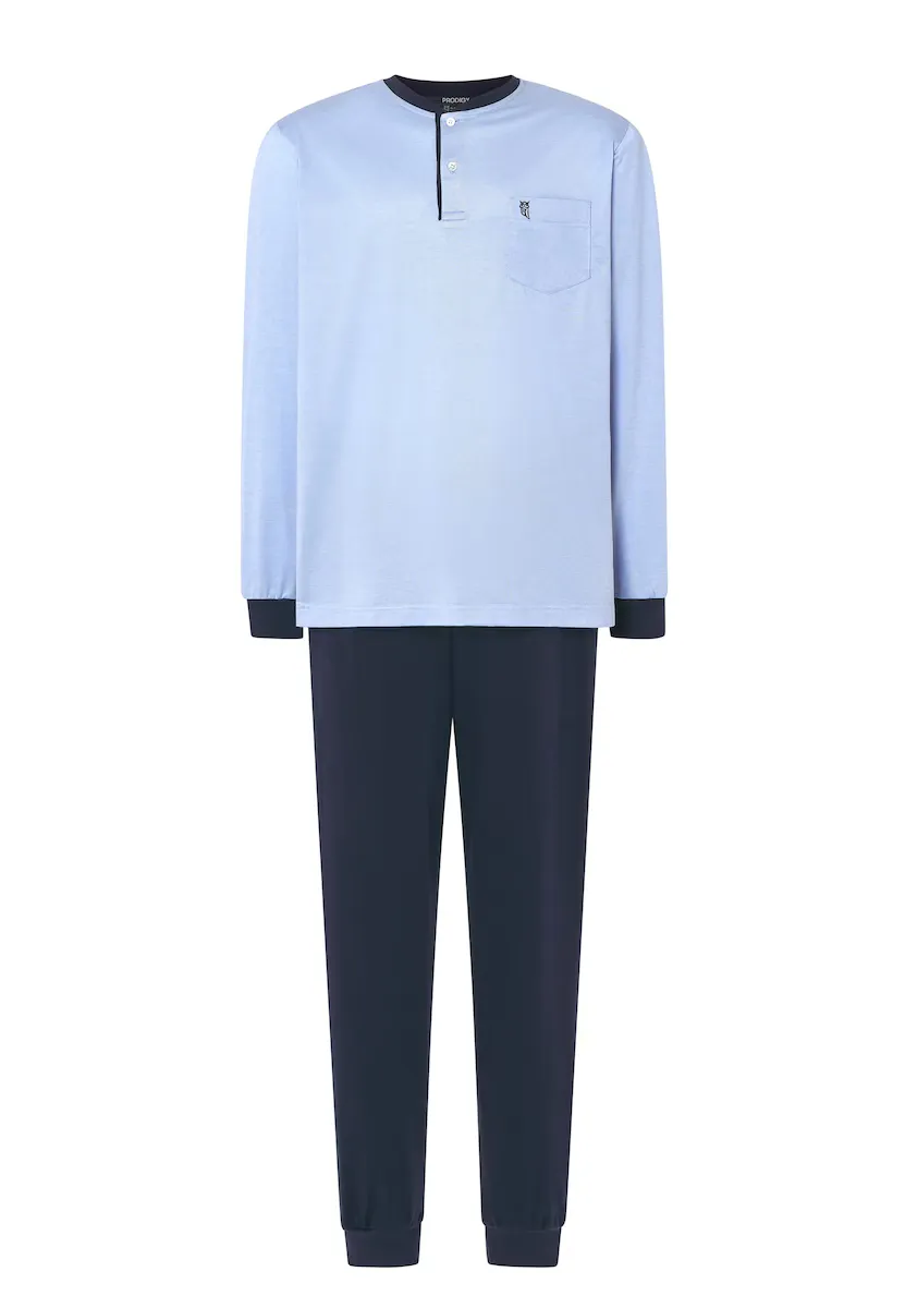 Длинная синяя трикотажная мужская пижама El Búho Nocturno, синий
Длинная синяя трикотажная мужская пижама El Búho Nocturno, синий