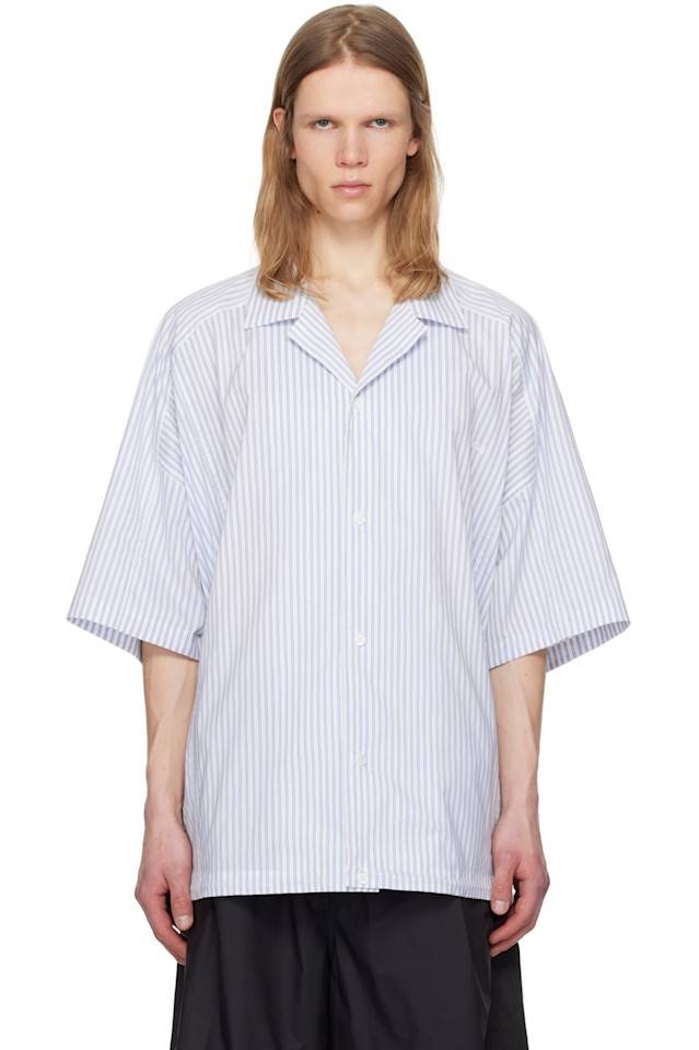 Полосатая рубашка Coach с коротким рукавом Juun.J, синий
Полосатая рубашка Coach с коротким рукавом Juun.J, синий