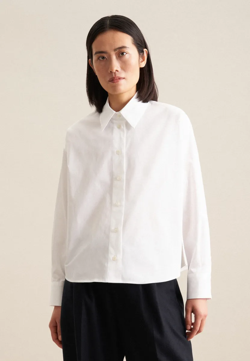 Блузка-рубашка seidensticker "Black Rose", однотонный воротник с длинными рукавами, белый
Блузка-рубашка seidensticker "Black Rose", однотонный воротник с длинными рукавами, белый