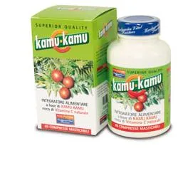 Каму Каму C 60 жевательные таблетки Vital Factors
Каму Каму C 60 жевательные таблетки Vital Factors