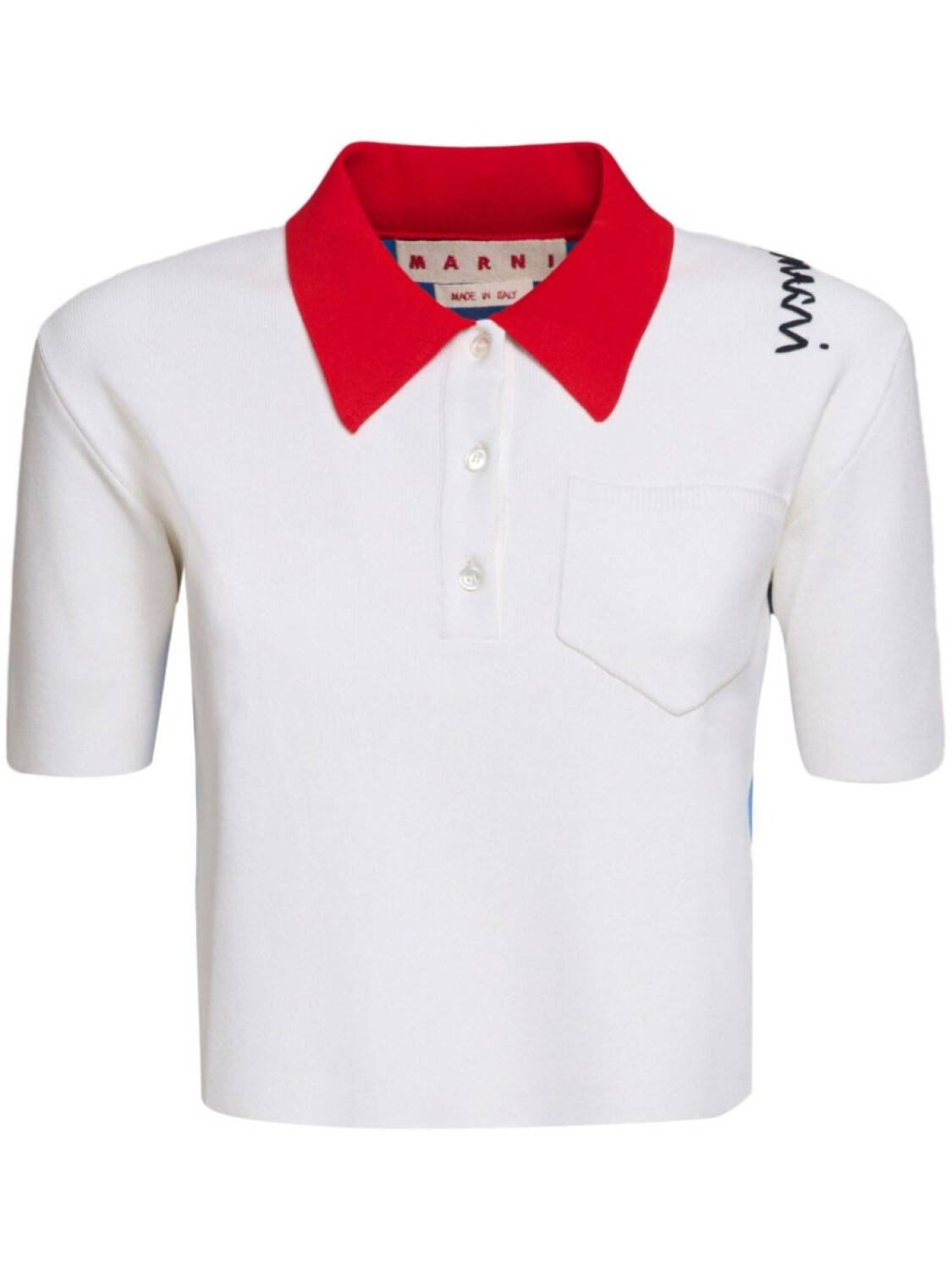 Поло с цветными блоками Marni, белый
Поло с цветными блоками Marni, белый