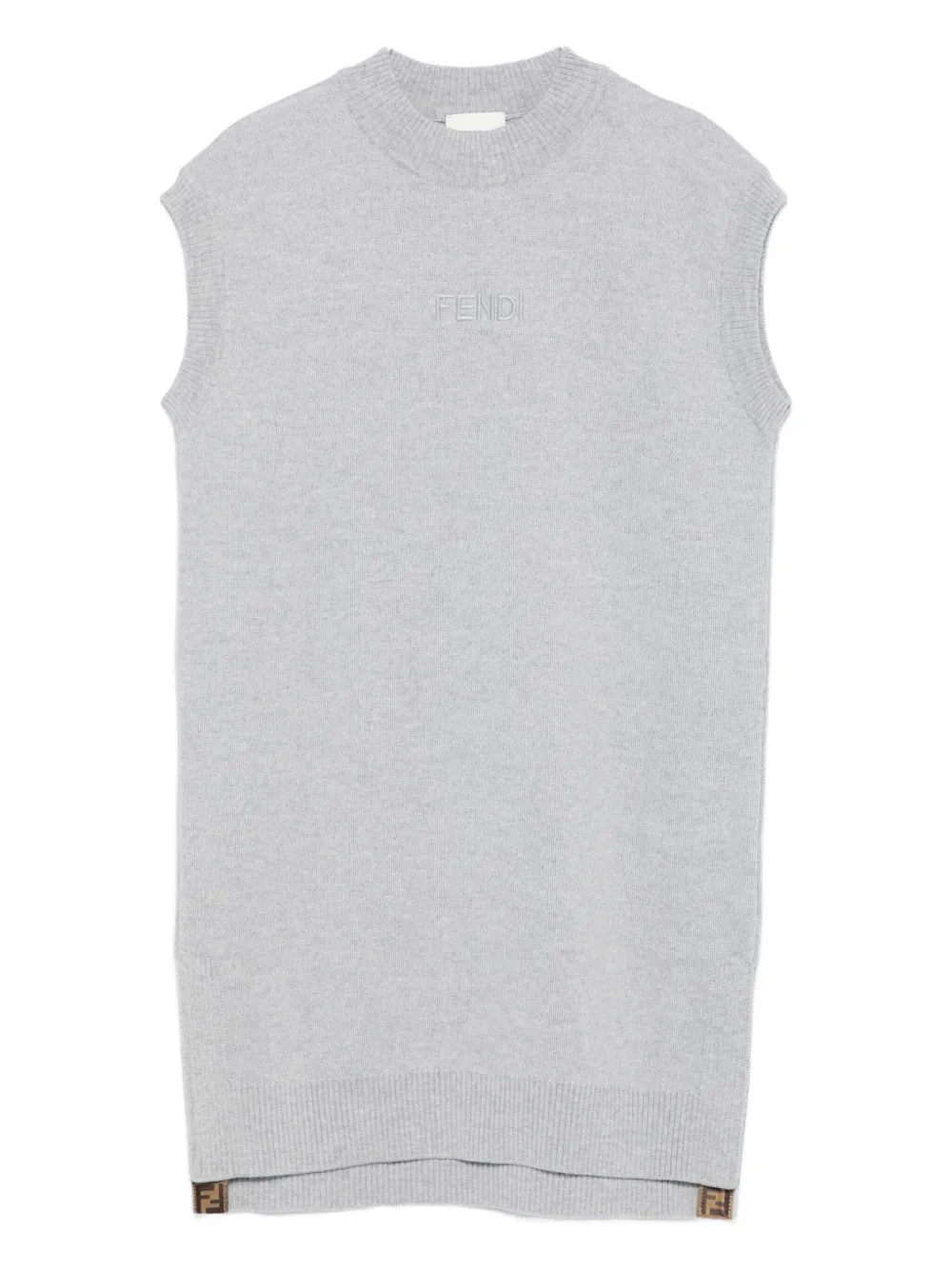 Шерстяное платье с вышитым логотипом FENDI KIDS, серый
Шерстяное платье с вышитым логотипом FENDI KIDS, серый