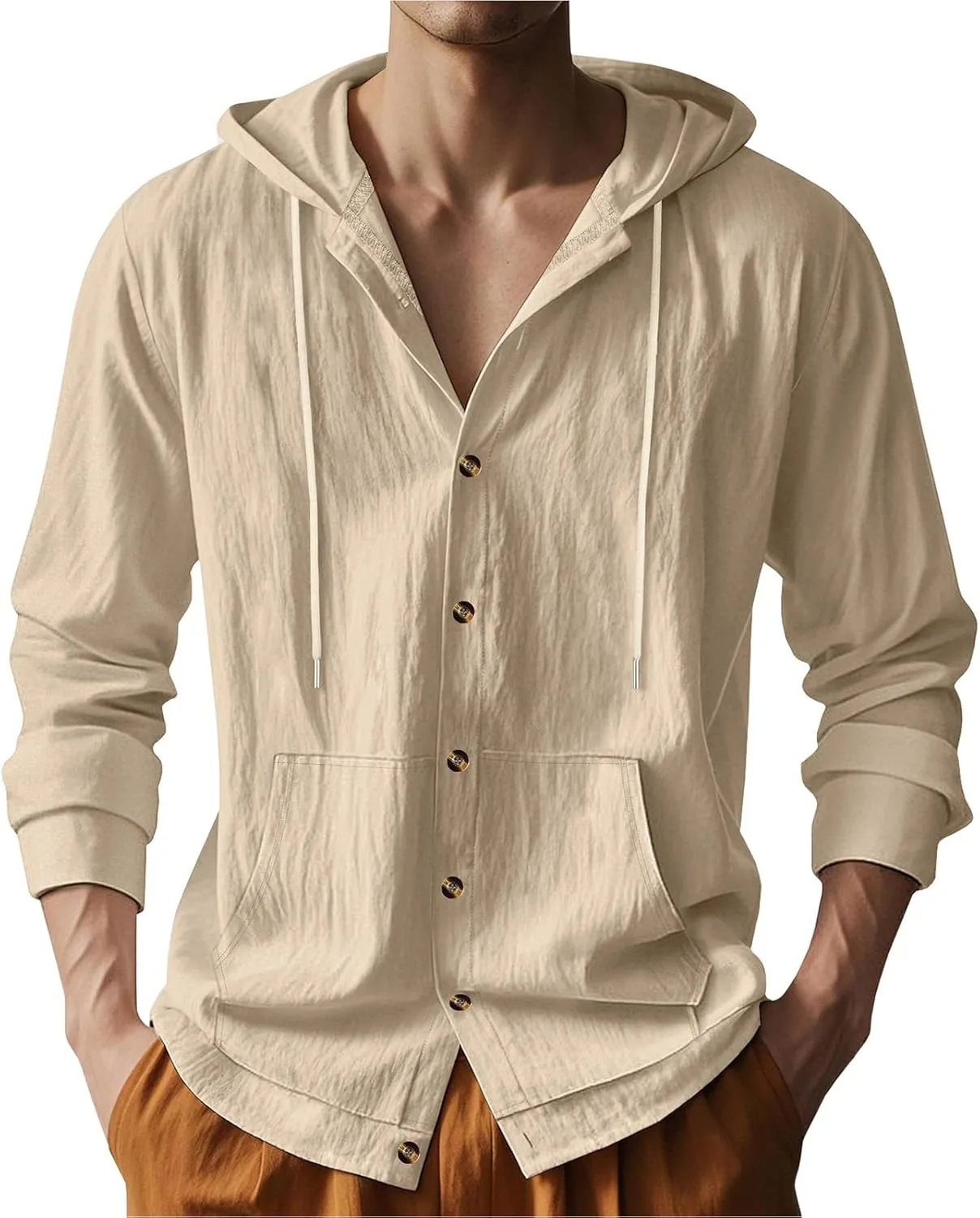 Мужская рубашка с длинным рукавом и капюшоном XDFVC
Мужская рубашка с длинным рукавом и капюшоном XDFVC