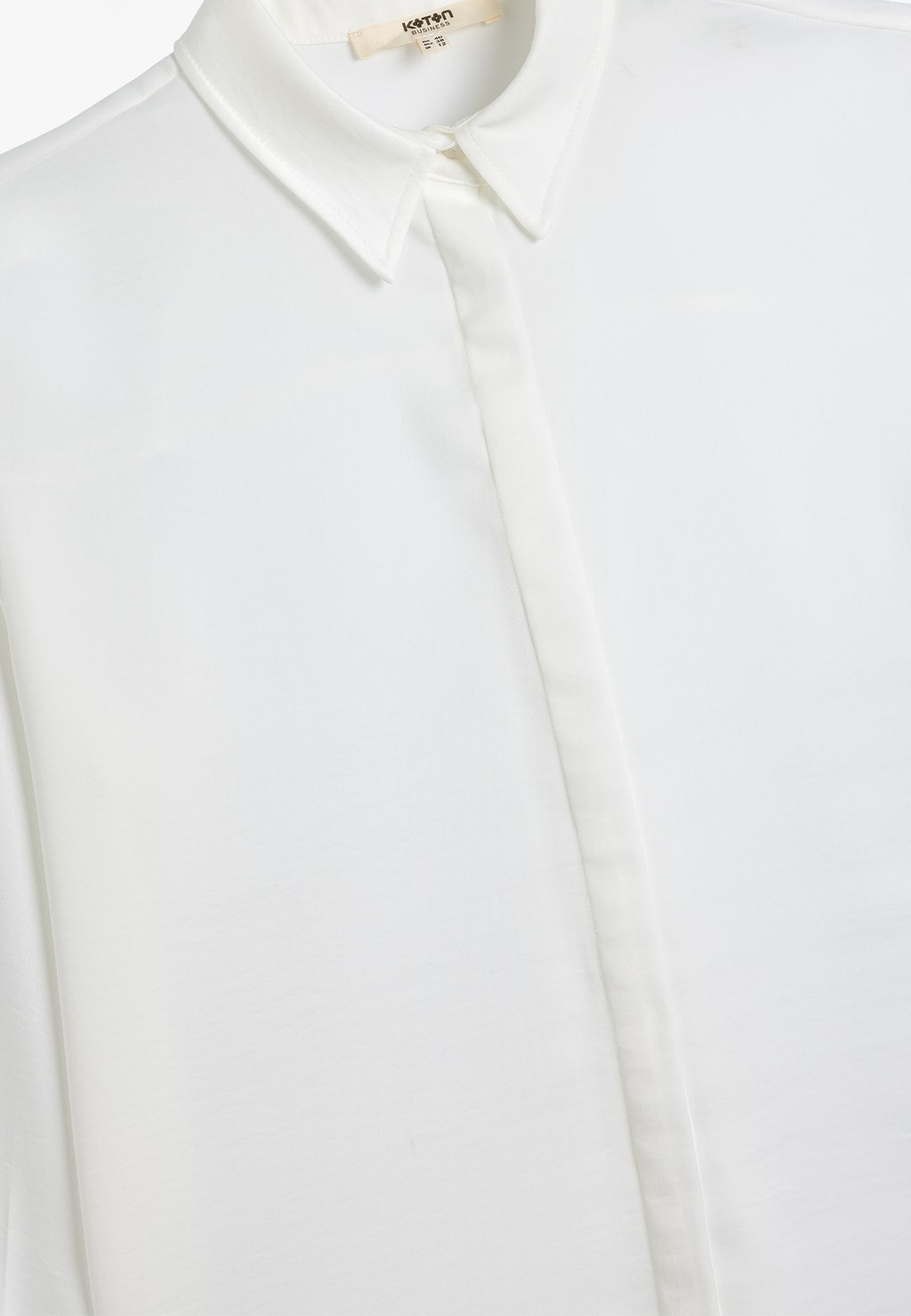 Блузка на пуговицах CLASSIC Koton, молочный 
Блузка на пуговицах CLASSIC Koton, молочный