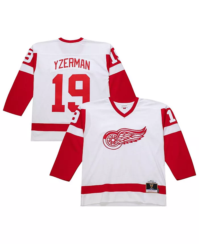 Мужская белая хоккейная футболка Detroit Red Wings Power Play с именем Steve Yzerman Mitchell & Ness
Мужская белая хоккейная футболка Detroit Red Wings Power Play с именем Steve Yzerman Mitchell & Ness