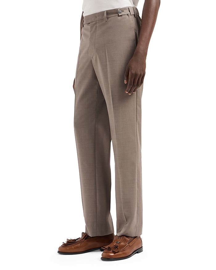 Тропические шерстяные брюки Emporio Armani, коричневый/бежевый 
Тропические шерстяные брюки Emporio Armani, коричневый/бежевый