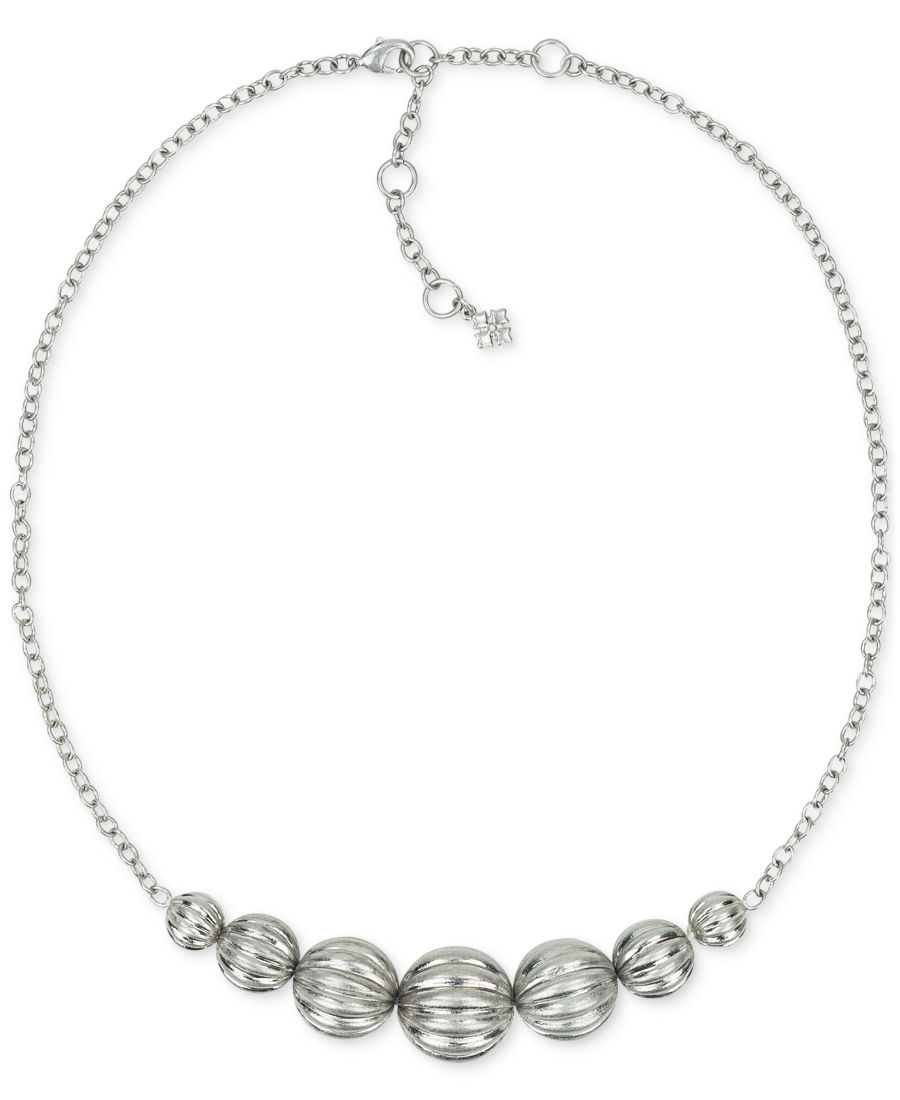 Ожерелье из родиевых бусин, однорядное Patricia Nash, Worn Rhodi
Ожерелье из родиевых бусин, однорядное Patricia Nash, Worn Rhodi