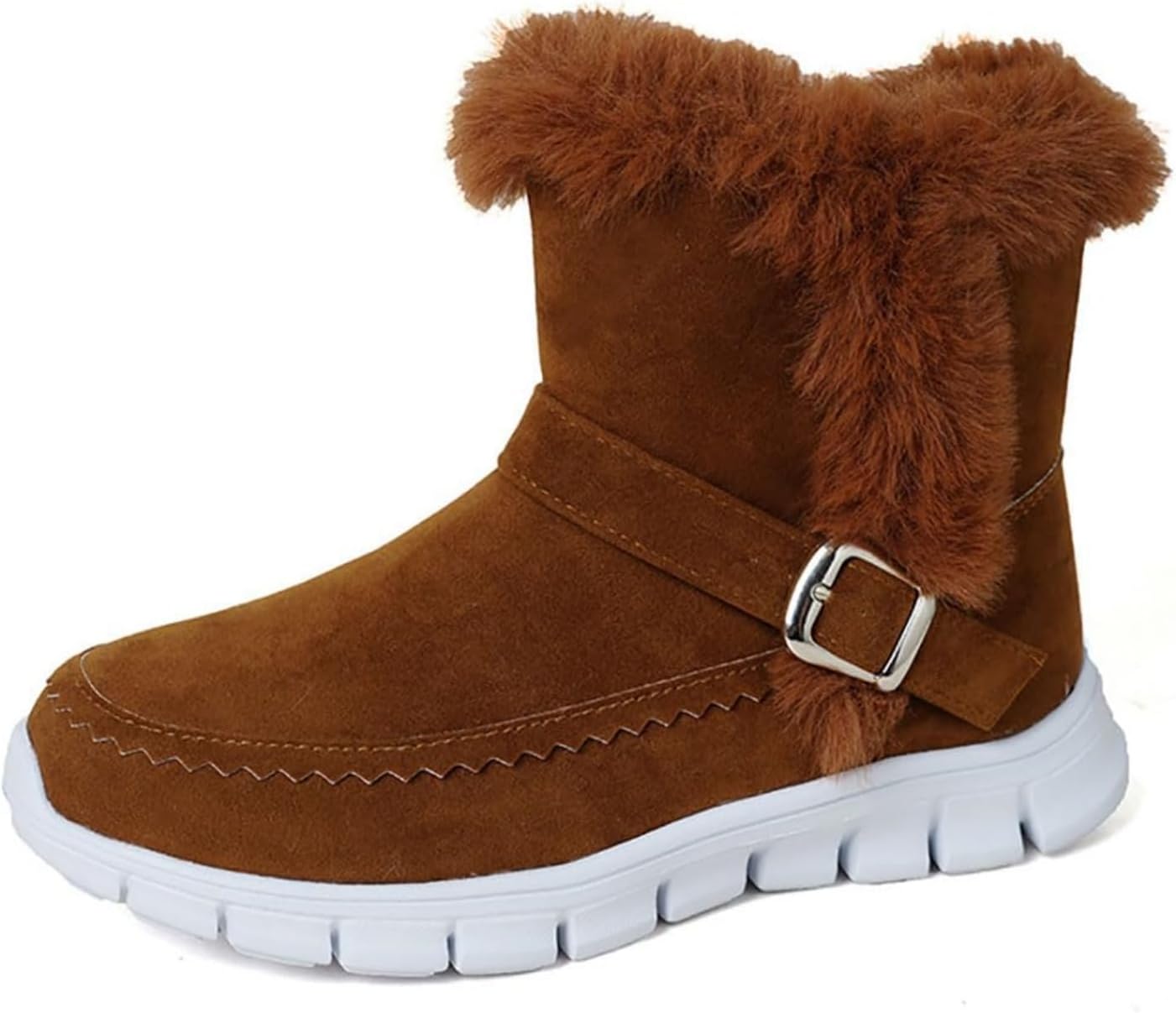 Зимние ботинки для женщин, водонепроницаемые, с легким надеванием, теплой подкладкой из искусственного меха, удобные, модные ботильоны, комфортные, легкие, прочные, для прогулок на улице, низкие ботильоны, плоская подошва Generic, коричневый
Зимние ботинки для женщин, водонепроницаемые, с легким надеванием, теплой подкладкой из искусственного меха, удобные, модные ботильоны, комфортные, легкие, прочные, для прогулок на улице, низкие ботильоны, плоская подошва Generic, коричневый