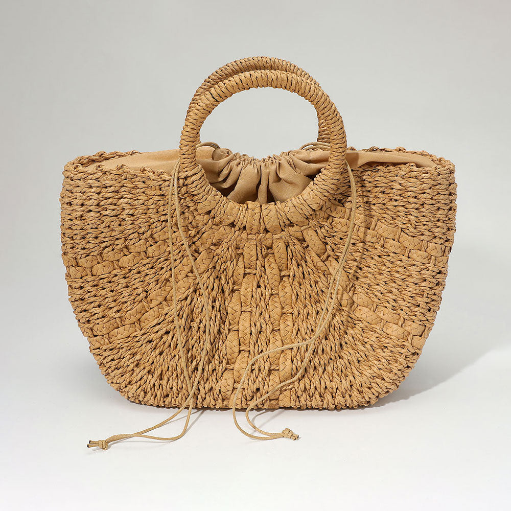 Рафия плетеная сумка-тоут с круглой ручкой FASHNZFAB, хаки
Рафия плетеная сумка-тоут с круглой ручкой FASHNZFAB, хаки