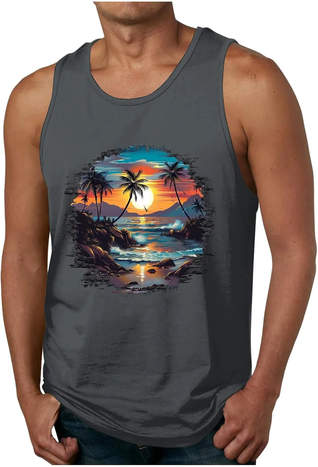Мужские летние майки без рукавов с гавайским принтом
Мужские летние майки без рукавов с гавайским принтом